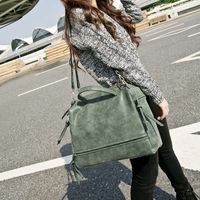 Women's Fashion Solid Color Pu Leather Travel Bags main image 5