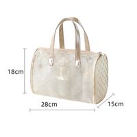 Femmes Grande Toutes Les Saisons Polyester Lettre Mode Forme D'oreiller Fermeture Éclair Trousse De Maquillage main image 3