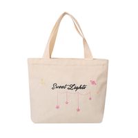 Women's Small Spring&summer Canvas Solid Color Streetwear Square Zipper Shoulder Bag sku image 5