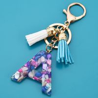 1 Piece Cute Letter Alloy Resin Unisex Bag Pendant Keychain sku image 1