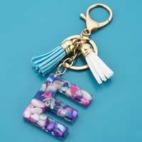1 Piece Cute Letter Alloy Resin Unisex Bag Pendant Keychain sku image 5