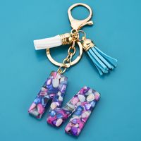 1 Piece Cute Letter Alloy Resin Unisex Bag Pendant Keychain sku image 12