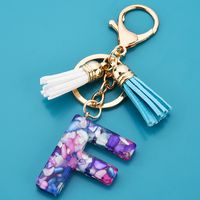 1 Piece Cute Letter Alloy Resin Unisex Bag Pendant Keychain sku image 6