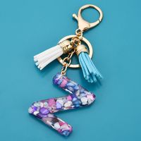 1 Piece Cute Letter Alloy Resin Unisex Bag Pendant Keychain sku image 24