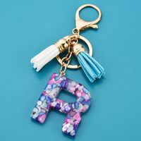 1 Piece Cute Letter Alloy Resin Unisex Bag Pendant Keychain sku image 17