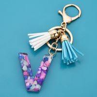 1 Piece Cute Letter Alloy Resin Unisex Bag Pendant Keychain sku image 20