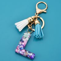 1 Piece Cute Letter Alloy Resin Unisex Bag Pendant Keychain sku image 11