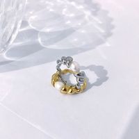 Ins Style Solid Color Titanium Steel Pearl Rings 1 Piece main image 5