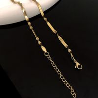 Fashion Solid Color Titanium Steel Plating Necklace 1 Piece sku image 5