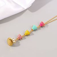 1 Piece Fashion Cup Alloy Plating Rhinestones Women's Necklace main image 5