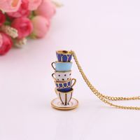 1 Piece Fashion Cup Alloy Plating Rhinestones Women's Necklace main image 2