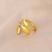Lady Simple Style Geometric Stainless Steel Open Ring In Bulk main image 1