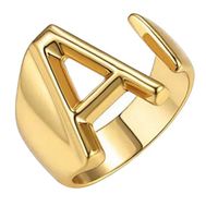Fashion Letter Brass Rings 1 Piece main image 4
