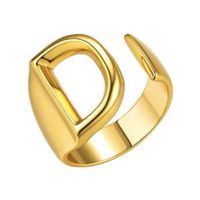 Fashion Letter Brass Rings 1 Piece sku image 3