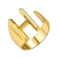 Fashion Letter Brass Rings 1 Piece sku image 17