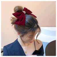 Fashion Bow Knot Velvet Hair Clip 1 Piece main image 4