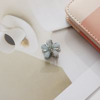 Fashion Flower Alloy Inlay Artificial Gemstones Hair Claws 1 Piece sku image 2