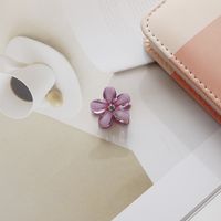 Fashion Flower Alloy Inlay Artificial Gemstones Hair Claws 1 Piece sku image 4