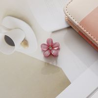 Fashion Flower Alloy Inlay Artificial Gemstones Hair Claws 1 Piece sku image 6