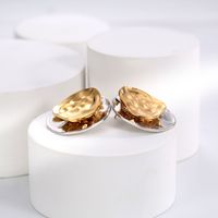 Fashion Round Copper Plating Ear Studs 1 Pair main image 1