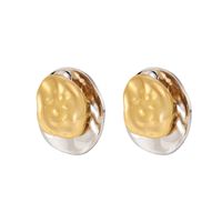 Fashion Round Copper Plating Ear Studs 1 Pair main image 4