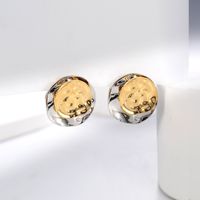 Fashion Round Copper Plating Ear Studs 1 Pair sku image 1