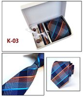 Factory Wholesale Men's Tie Spot Gift Box 6 Pieces Set Team Necktie Business Formal Wear Tie sku image 3