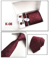 Factory Wholesale Men's Tie Spot Gift Box 6 Pieces Set Team Necktie Business Formal Wear Tie sku image 8