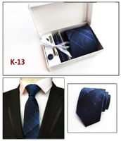 Factory Wholesale Men's Tie Spot Gift Box 6 Pieces Set Team Necktie Business Formal Wear Tie sku image 13