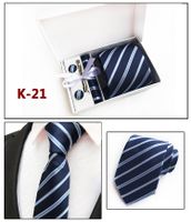 Factory Wholesale Men's Tie Spot Gift Box 6 Pieces Set Team Necktie Business Formal Wear Tie sku image 21