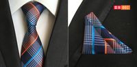 Source Factory In Stock Supply Polyester Large Waist Flower Suit Tie Men's Pocket Square Suit sku image 2