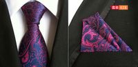 Source Factory In Stock Supply Polyester Large Waist Flower Suit Tie Men's Pocket Square Suit sku image 27