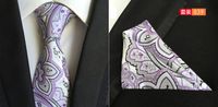 Source Factory In Stock Supply Polyester Large Waist Flower Suit Tie Men's Pocket Square Suit sku image 36