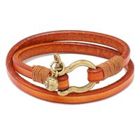 1 Stück Mode Einfarbig Legierung Rindsleder Unisex Armbänder main image 2