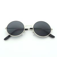 Punk Streetwear Solid Color Ac Round Frame Full Frame Women's Sunglasses sku image 21