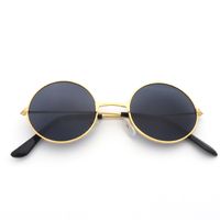 Punk Streetwear Solid Color Ac Round Frame Full Frame Women's Sunglasses sku image 20