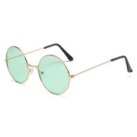 Punk Streetwear Solid Color Ac Round Frame Full Frame Women's Sunglasses main image 3