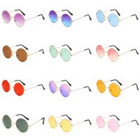 Punk Streetwear Solid Color Ac Round Frame Full Frame Women's Sunglasses main image 1