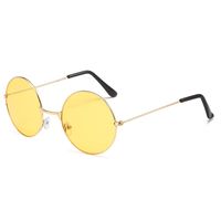 Punk Streetwear Solid Color Ac Round Frame Full Frame Women's Sunglasses main image 2