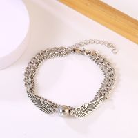 Fashion Angel Wings Stainless Steel Plating Bracelets 1 Piece main image 3