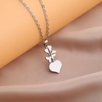 Fashion Heart Shape Stainless Steel Plating Drop Earrings 1 Piece 1 Pair main image 5
