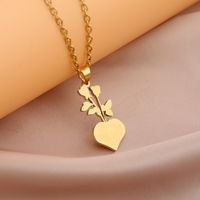 Fashion Heart Shape Stainless Steel Plating Drop Earrings 1 Piece 1 Pair main image 3