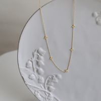 Einfacher Stil Vierblättriges Kleeblatt Titan Stahl Halskette main image 4