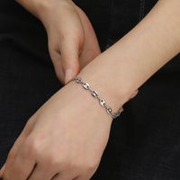 Simple Style Geometric Stainless Steel Plating Bracelets 1 Piece main image 4
