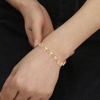 Simple Style Geometric Stainless Steel Plating Bracelets 1 Piece main image 6