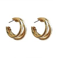1 Pair Fashion Solid Color Plating Metal Ear Studs main image 3