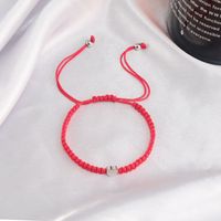 1 Piece Simple Style Heart Shape Stainless Steel Nylon Unisex Bracelets sku image 1