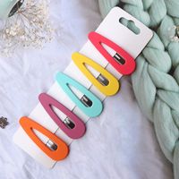 Cute Solid Color Plastic Hair Clip 1 Set sku image 39