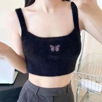 Women's Racerback Tank Tops Tank Tops Embroidery Fashion Butterfly main image 6