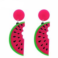 1 Pair Funny Fruit Arylic Women's Drop Earrings sku image 4